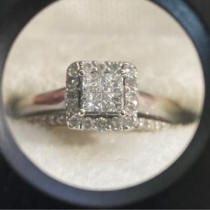 Bridal Set Wedding band and Engagement Ring